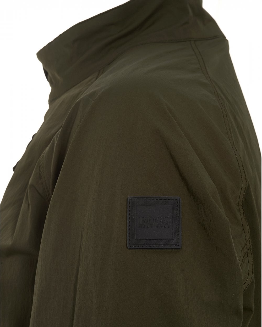 Veste Coupe-vent Hugo Boss Osames-D Vert Olive - Taille S (IT 48) - Neuf Avec étiquettes