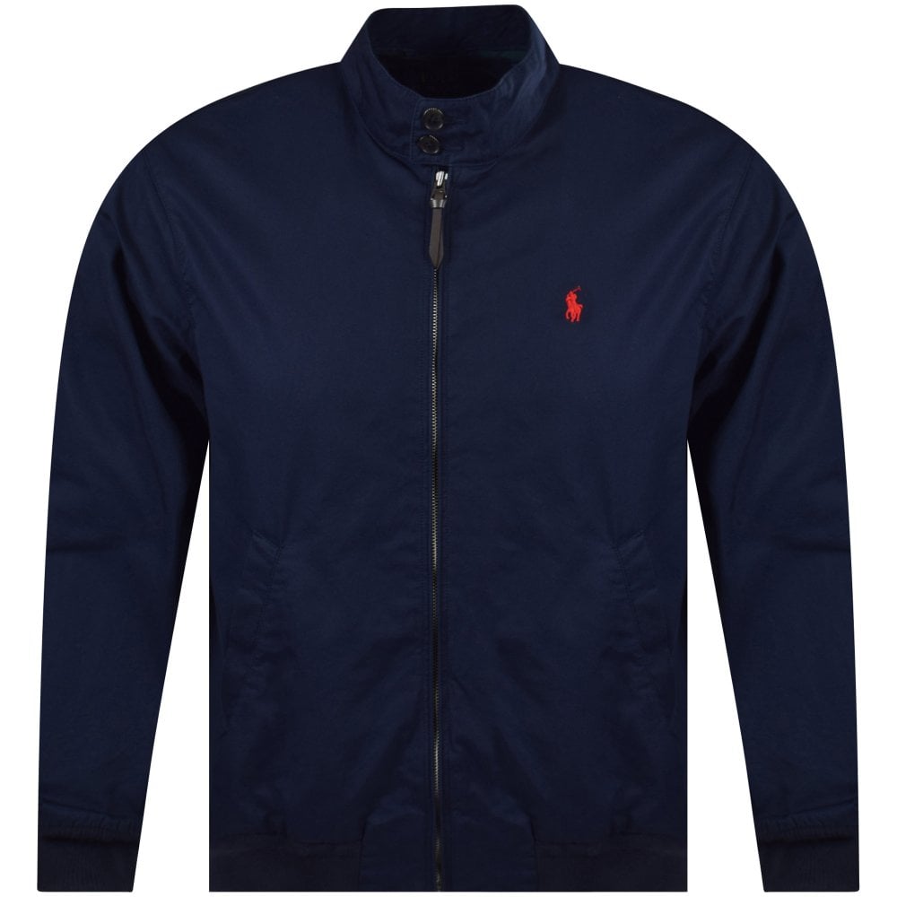 POLO RALPH LAUREN Navy Logo Harrington Jacket | Tucksons