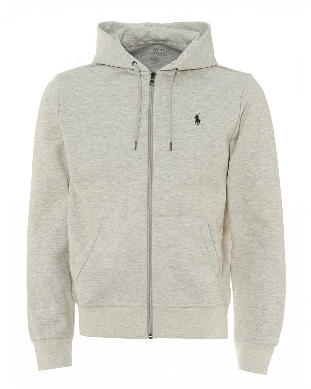 RALPH LAUREN Tech Fleece Heather Grey Hoodie | Tucksons